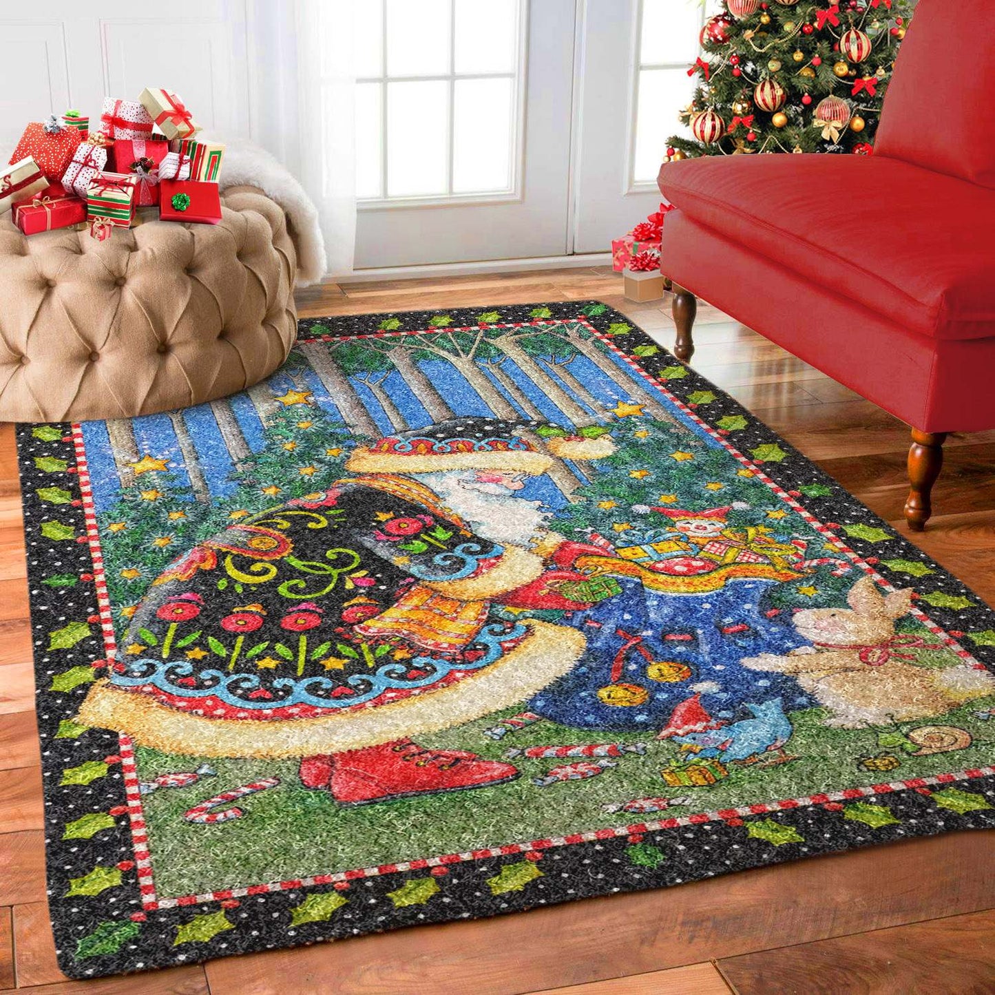 Mary Engelbreit Santa Claus TN0811110M Rug