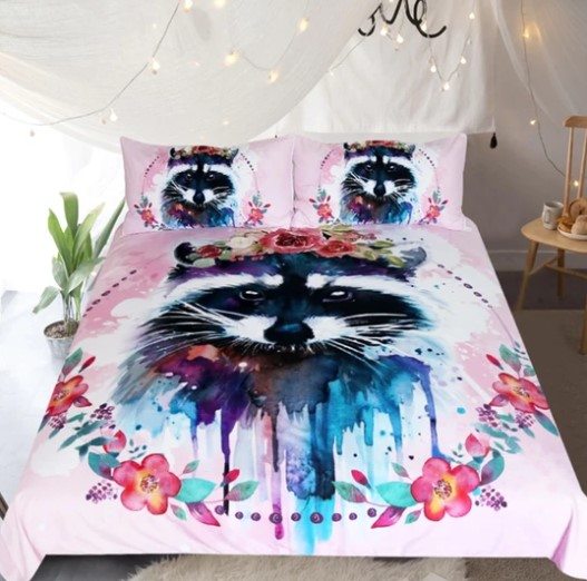 Pink Raccoon CLT0811076T Bedding Sets