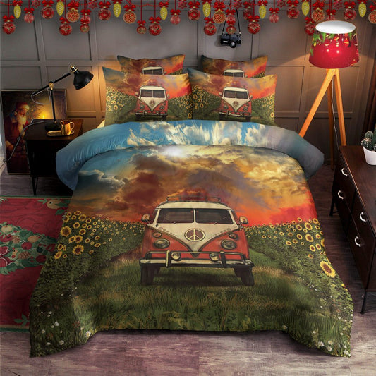 Sunflower Hippie Van HM0811124T Bedding Sets