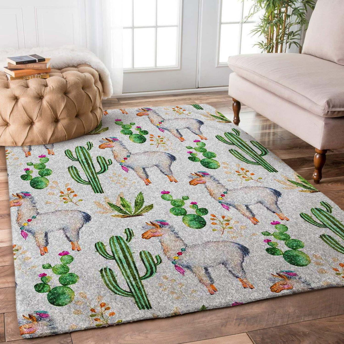 Llamas Cactus HN0811165R Rug