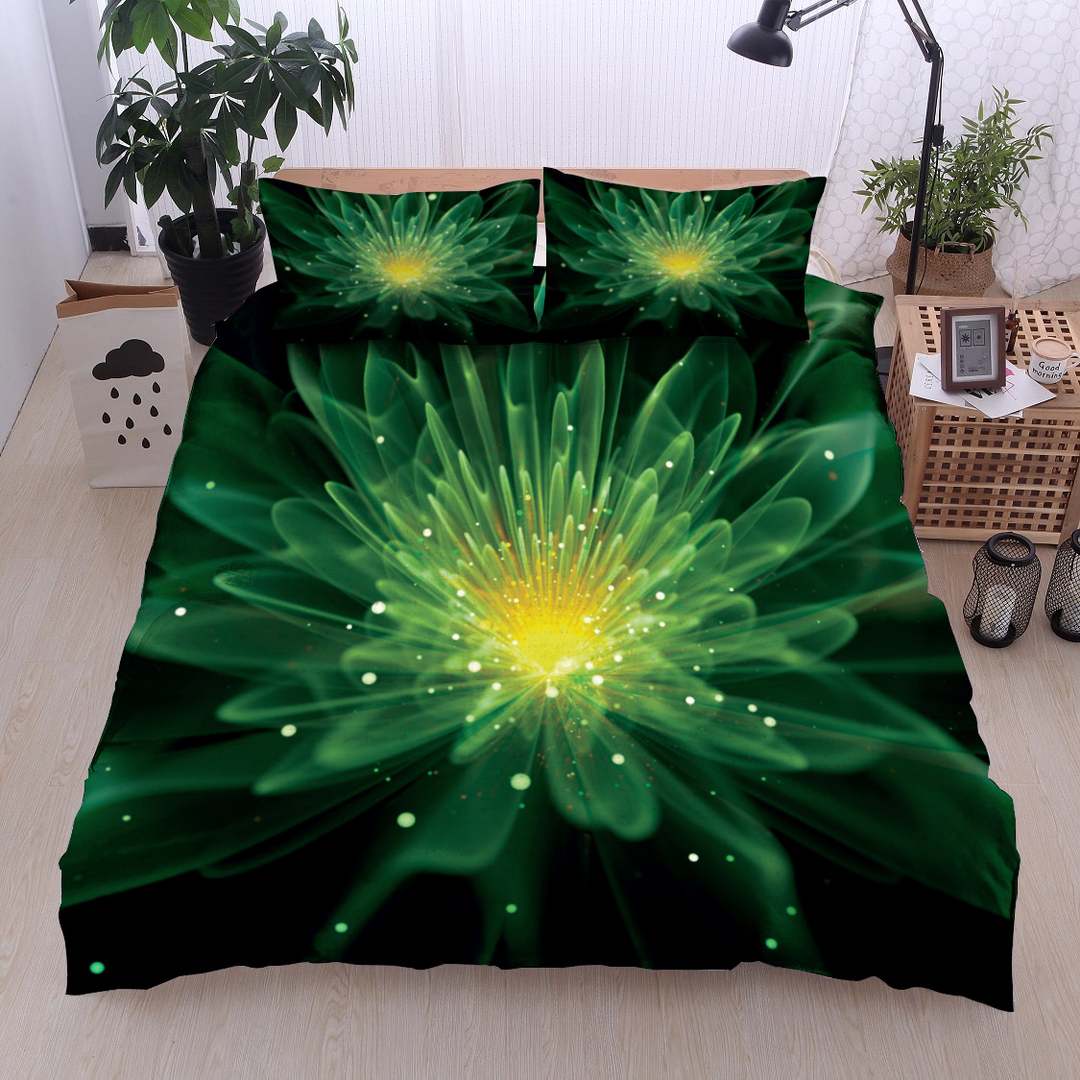 Flower Green Glowing DN0811129B Bedding Sets