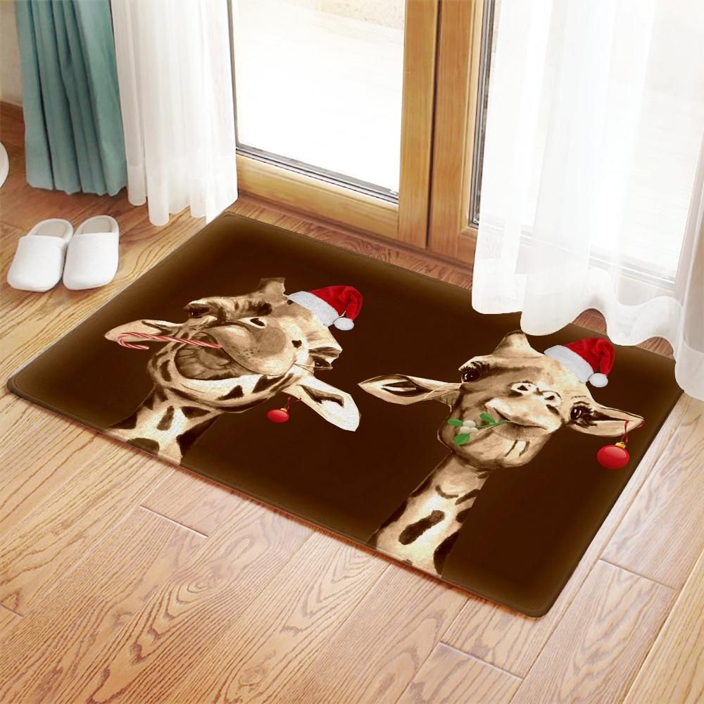 Giraffe Christmas CL08110070MDD Non-slip Door mats