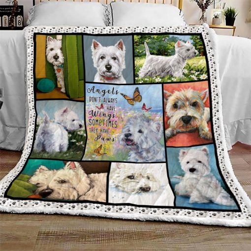 Westie CL08110300MDF Sherpa Fleece Blanket