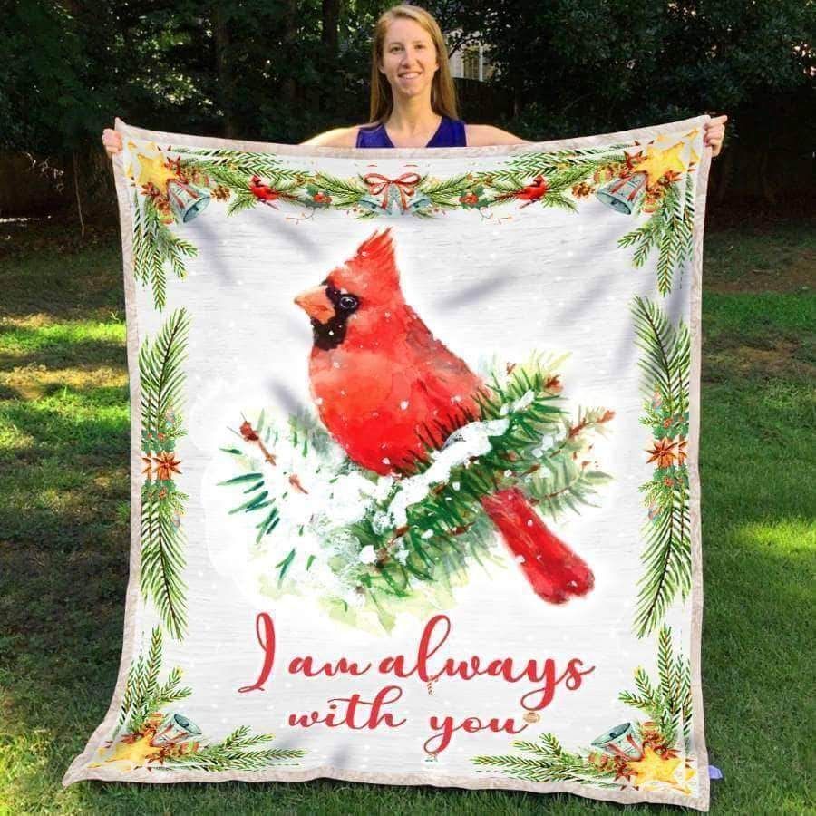 Cardinal I Am Always With You CL08110068MDF Sherpa Fleece Blanket