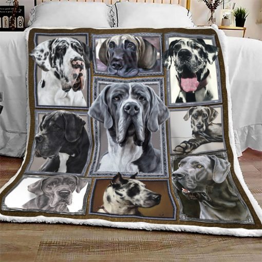 Great Dane CL08110158MDF Sherpa Fleece Blanket