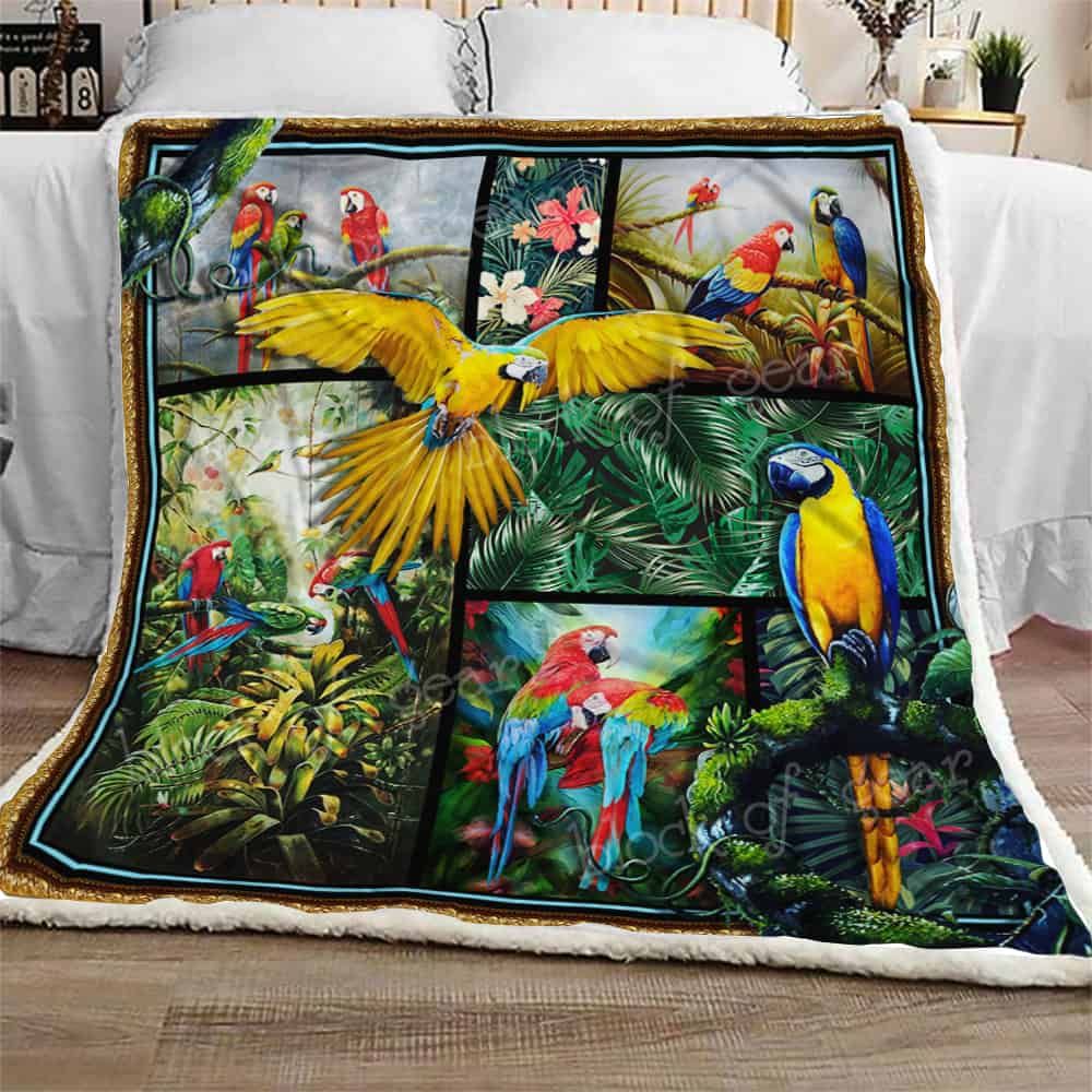 Parrot CLA1111391F Sherpa Fleece Blanket