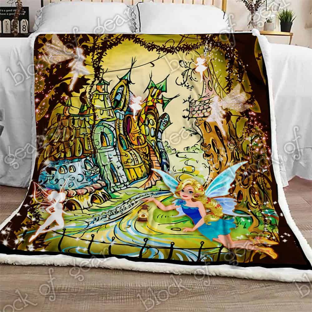 Fairies In The Magic World CLA1111959F Sherpa Fleece Blanket