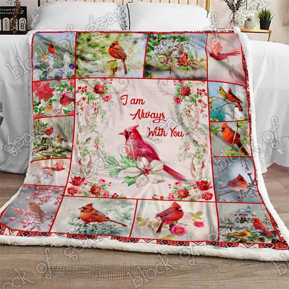 Cardinal I am Always With You CLA1111009F Sherpa Fleece Blanket