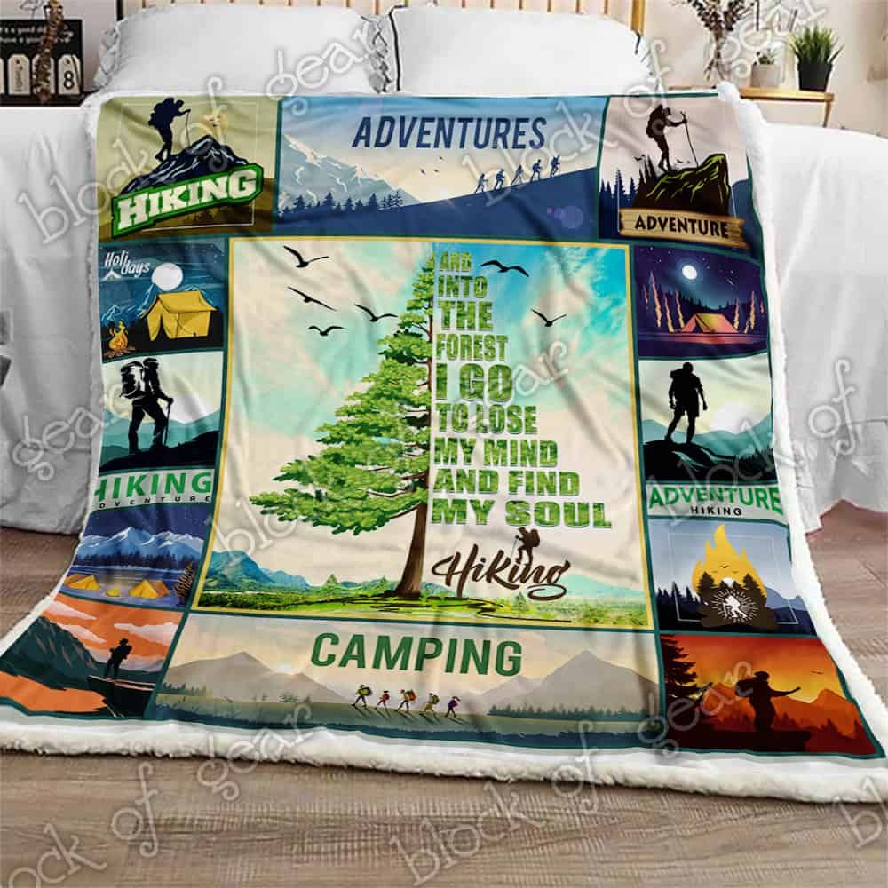 Hiking Into The Forest CLA16110685F Sherpa Fleece Blanket