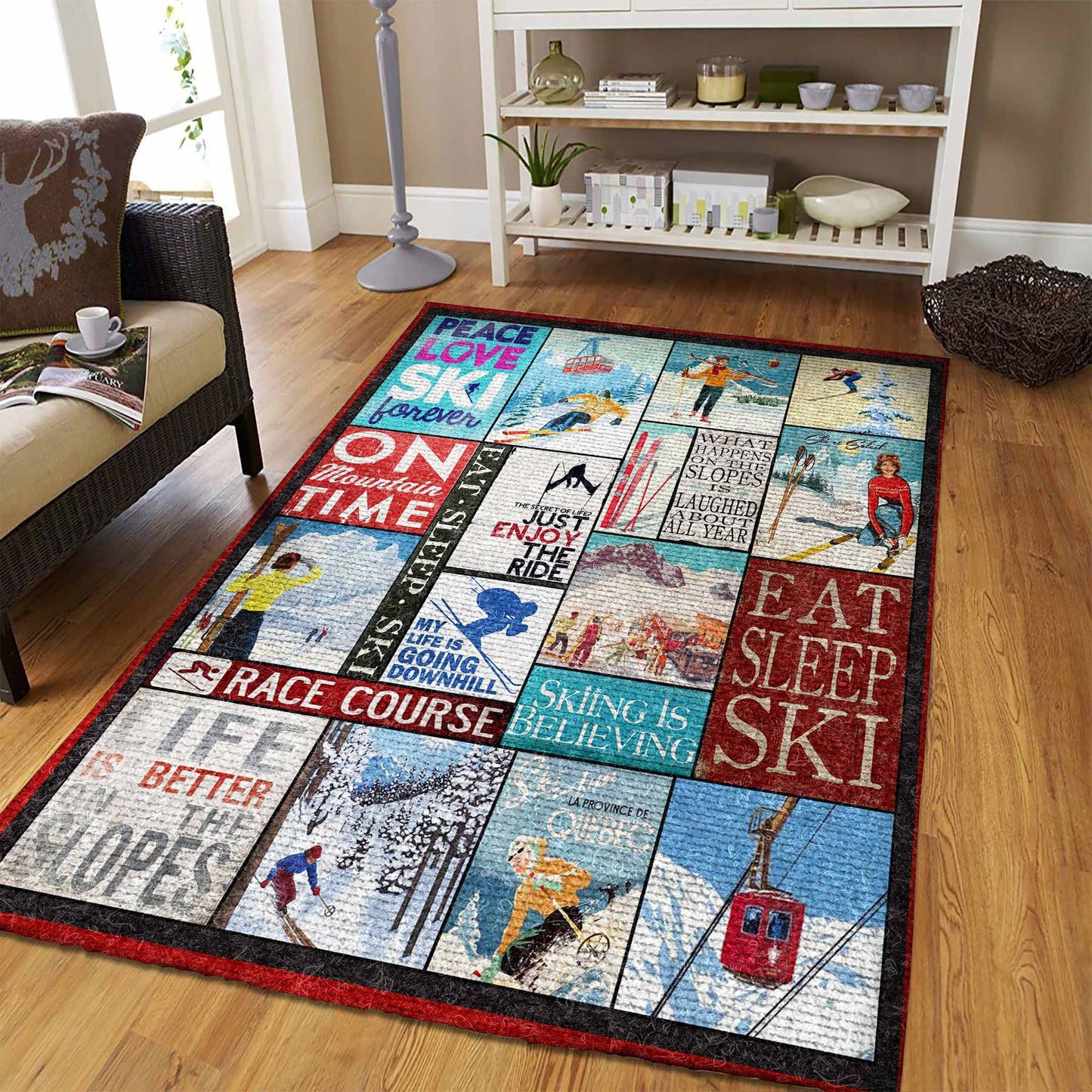 Skiing CLA16111377R Rug