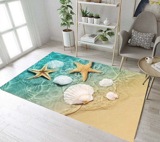 Beach Starfish Seashell CLH2911103R Rug