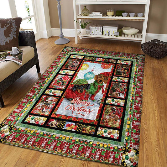 Christmas Dachshund CLA2911351R Rug