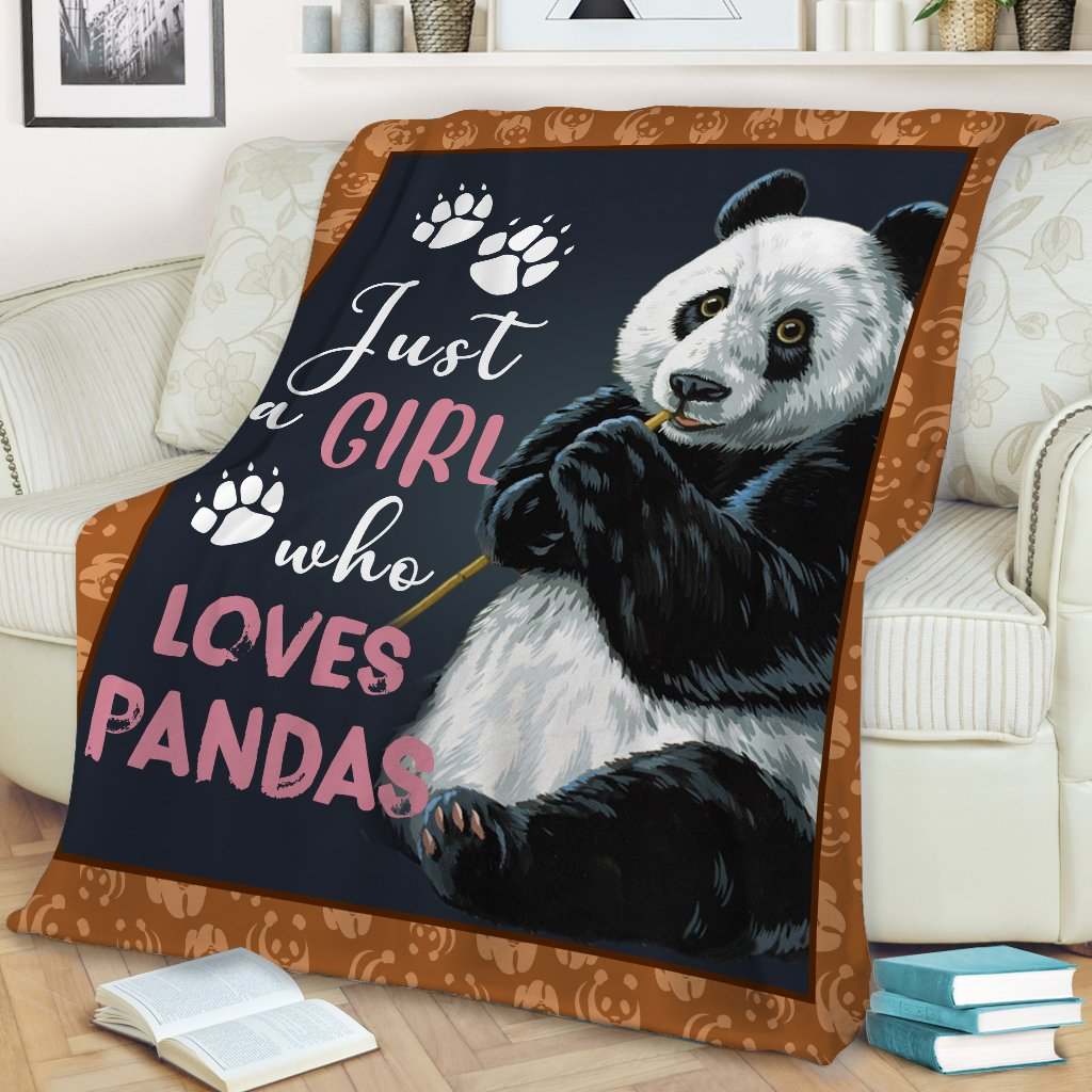 Panda Just A Girl Who Loves Pandas CLA29110310F Sherpa Fleece Blanket