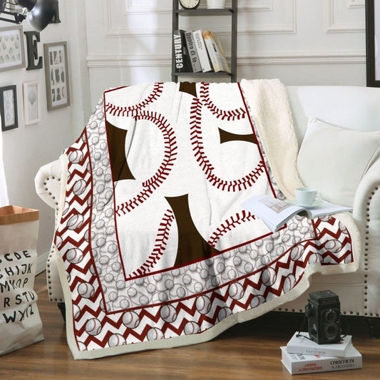 Baseball CLA29111626F Sherpa Fleece Blanket