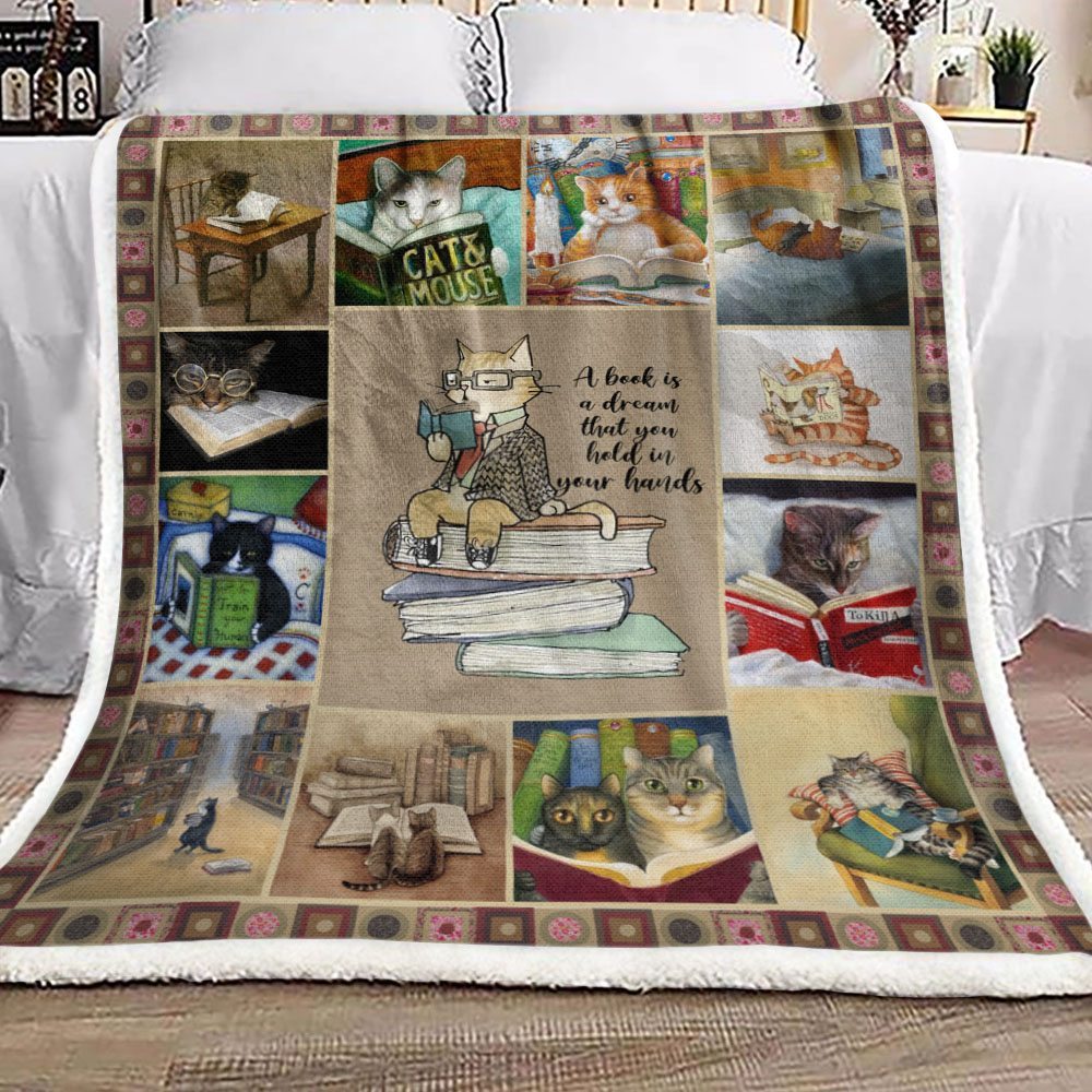 A Book Is A Dream CLA29110764F Sherpa Fleece Blanket