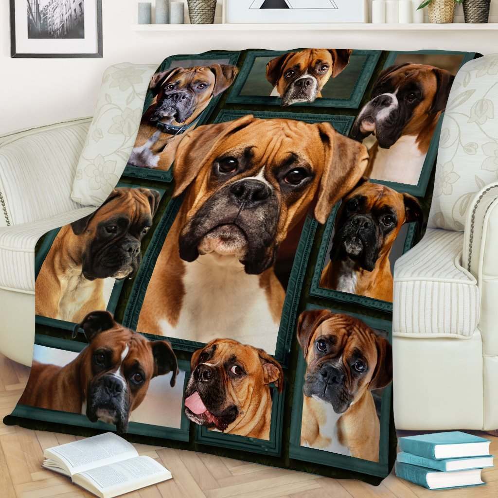 Boxer Beauty CLA29110045F Sherpa Fleece Blanket