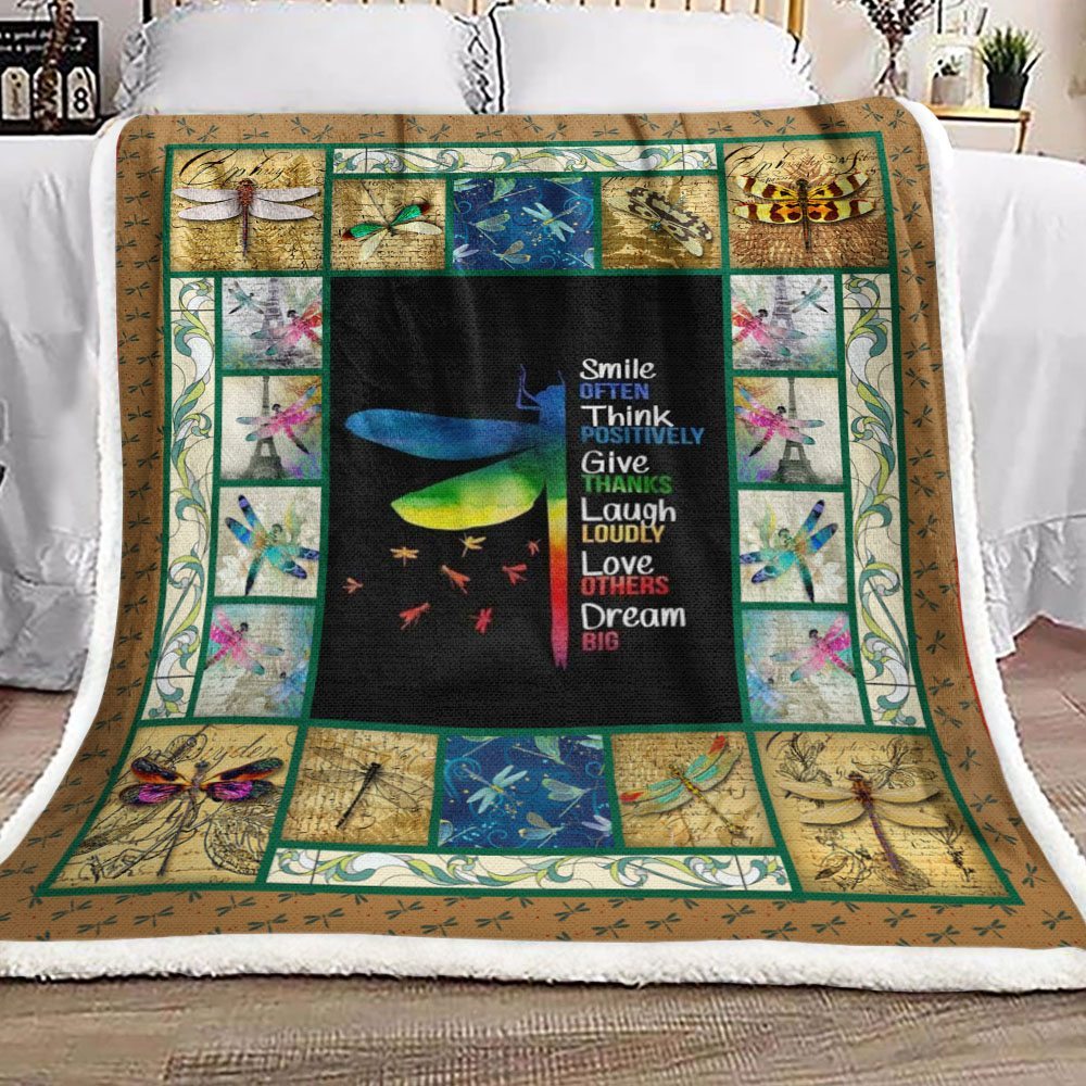 Dragonfly CLA29110772F Sherpa Fleece Blanket