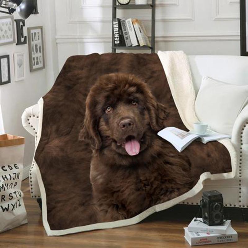 Newfoundland CLA02121746F Sherpa Fleece Blanket