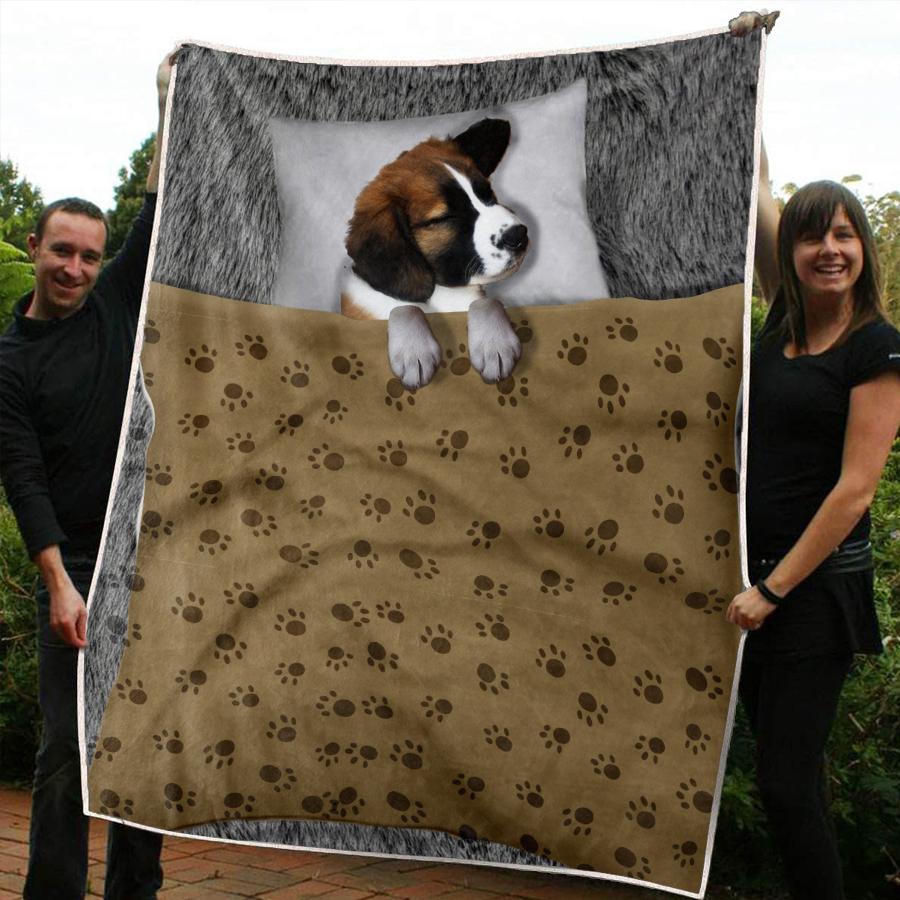 St Bernard CLA02120529F Sherpa Fleece Blanket