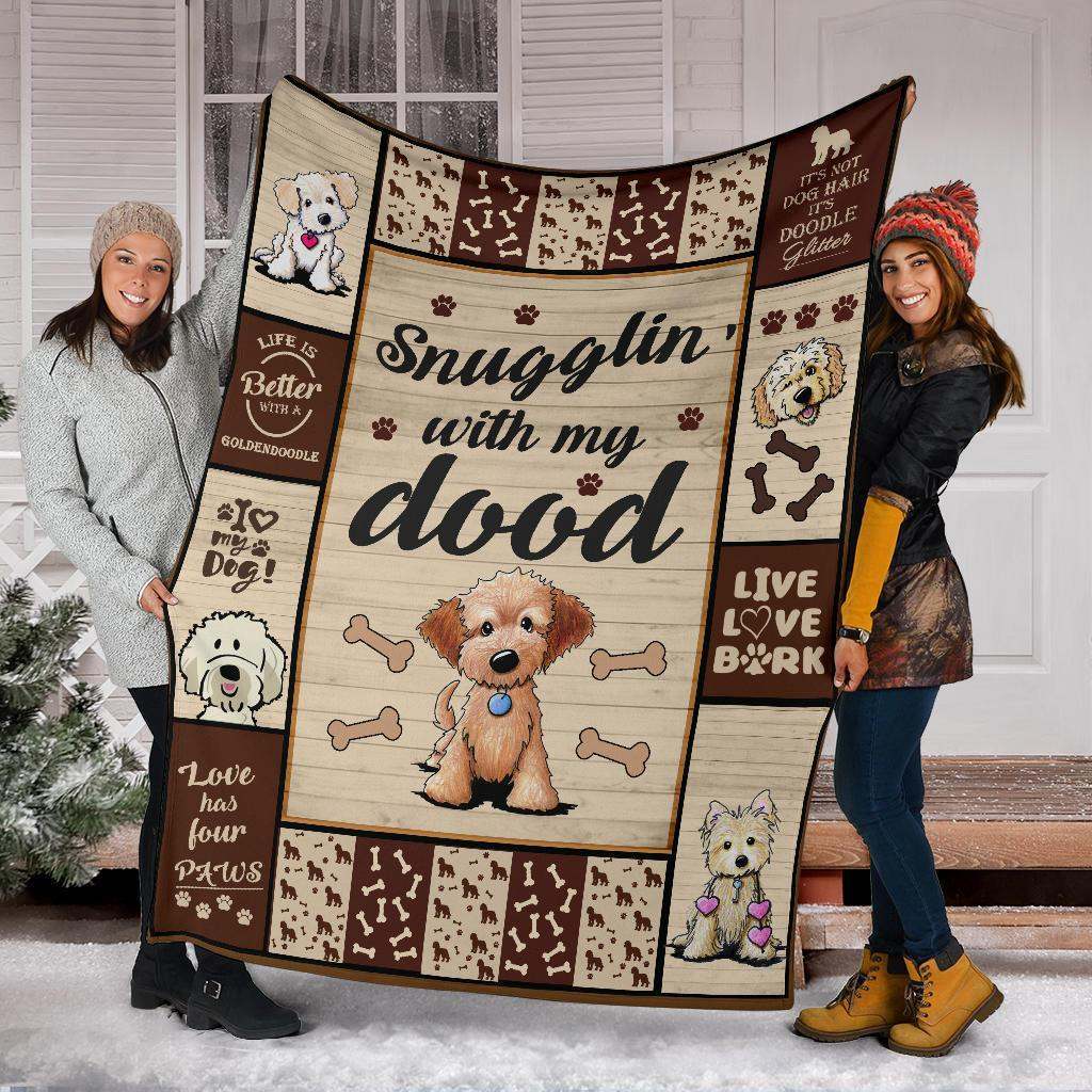 GOLDENDOODLE CLA02121775F Sherpa Fleece Blanket