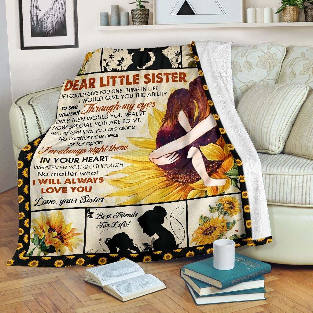 Dear Little Sister CLA02120159F Sherpa Fleece Blanket