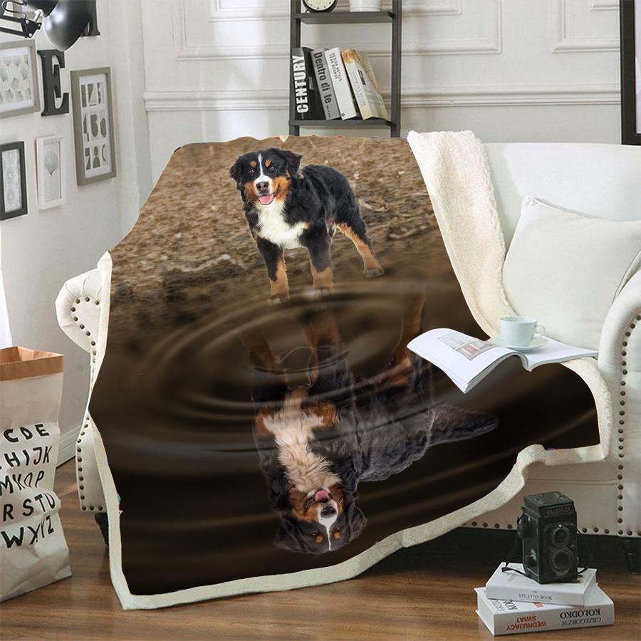 Bernese Mountain CLA02121301F Sherpa Fleece Blanket