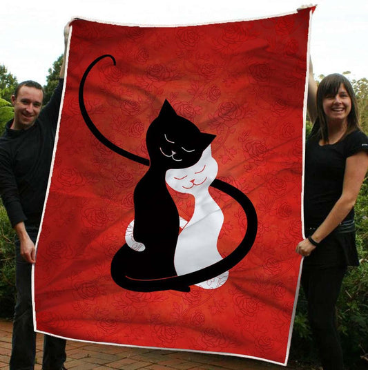 Cat CLA02121374F Sherpa Fleece Blanket
