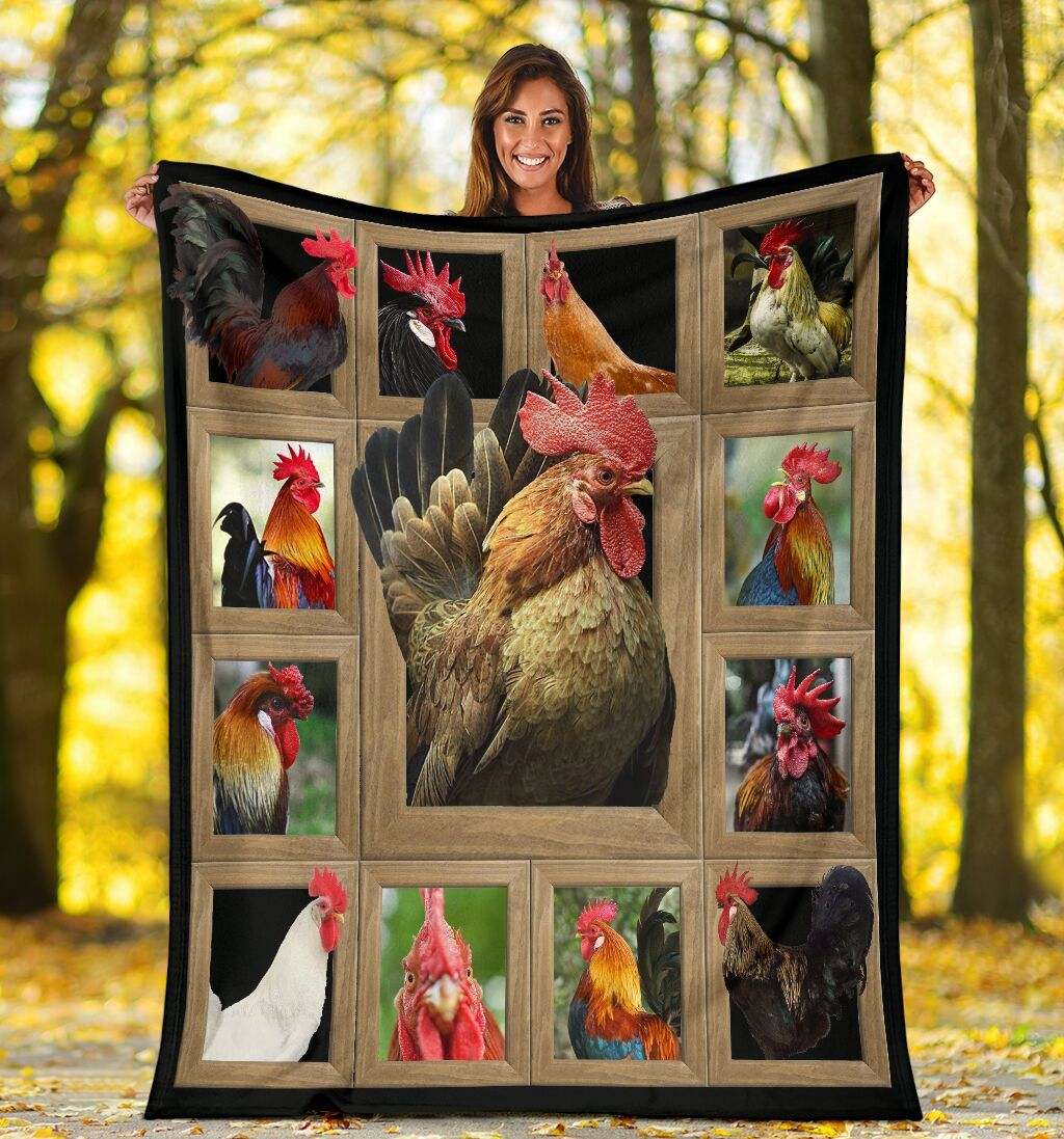 3D Chicken CLA0412003F Sherpa Fleece Blanket