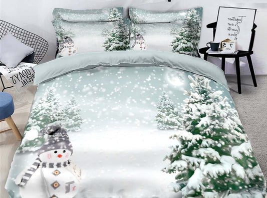 3D Christmas Snowman CLA05120277B Duvet Cover Bedding Sets