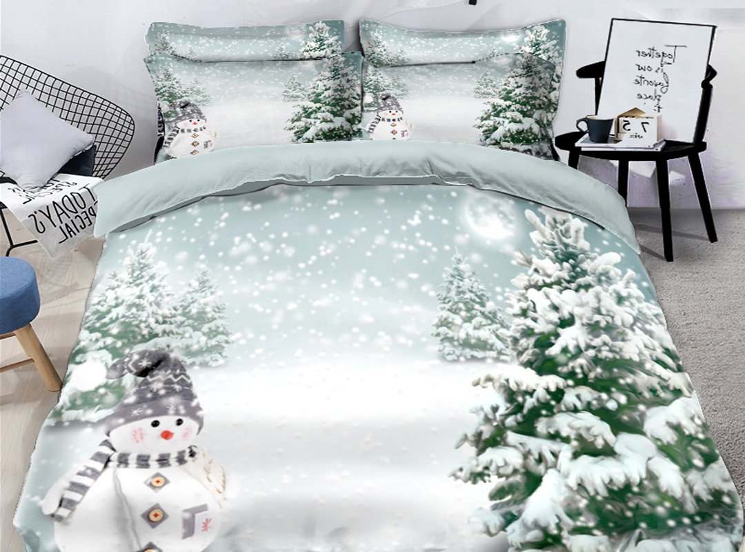 3D Christmas Snowman CLA05120277B Bedding Sets