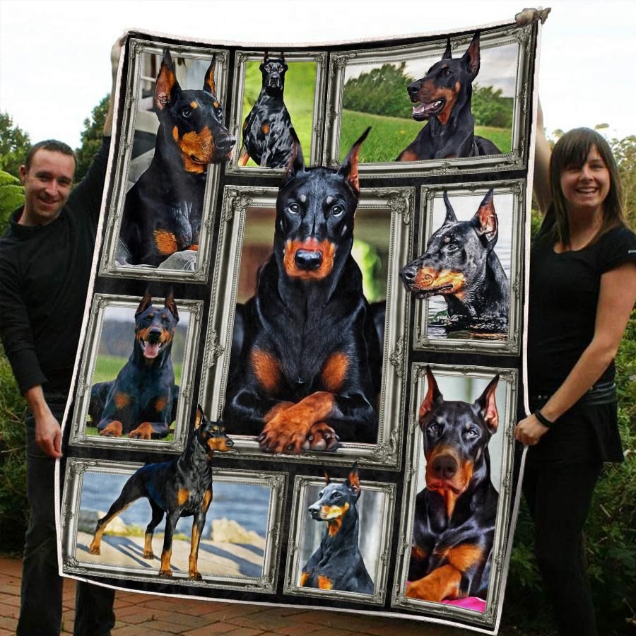 Doberman CLA10120626F Sherpa Fleece Blanket