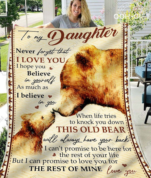 Daughter Love You My Daughter CLA12120144F Sherpa Fleece Blanket