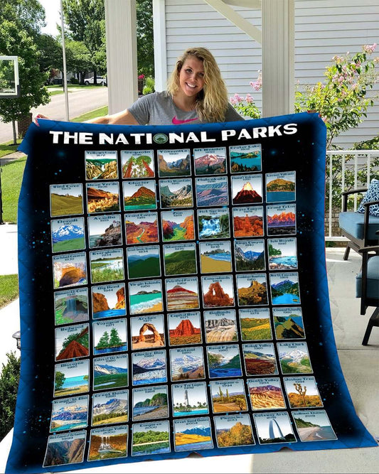 The national parks CLA16120085F Sherpa Fleece Blanket