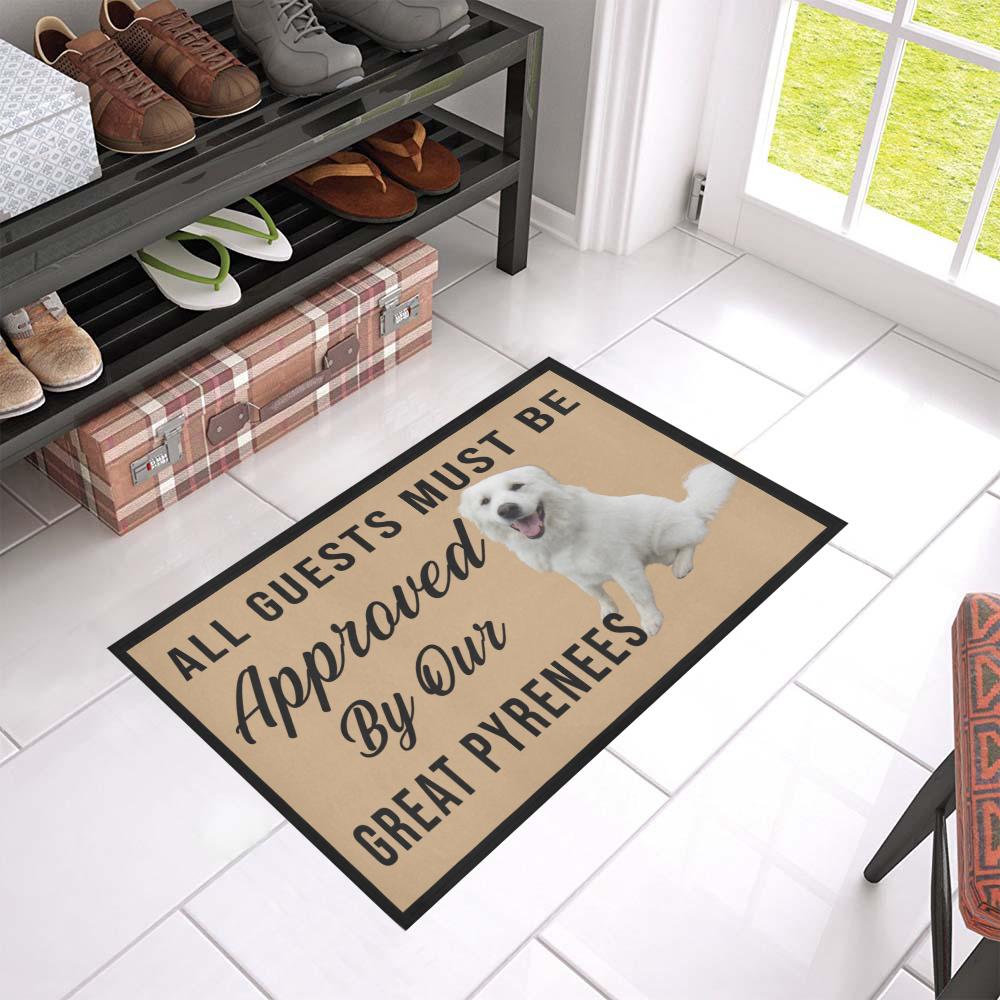 All Guests Must Be By Our Great Pyrenees CLA1712040D Non-slip Door mats