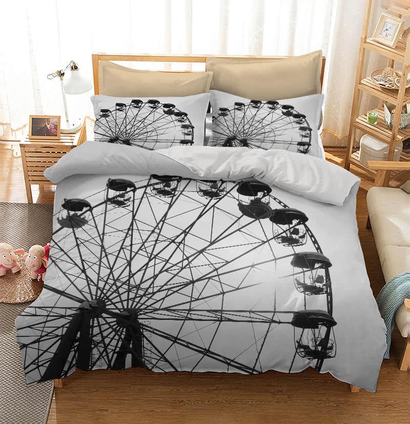 An old ferris wheel against sky CLA18121320B Bedding Sets