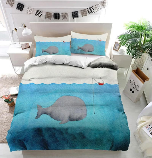 Whale and a fisherman CLA18121279B Bedding Sets