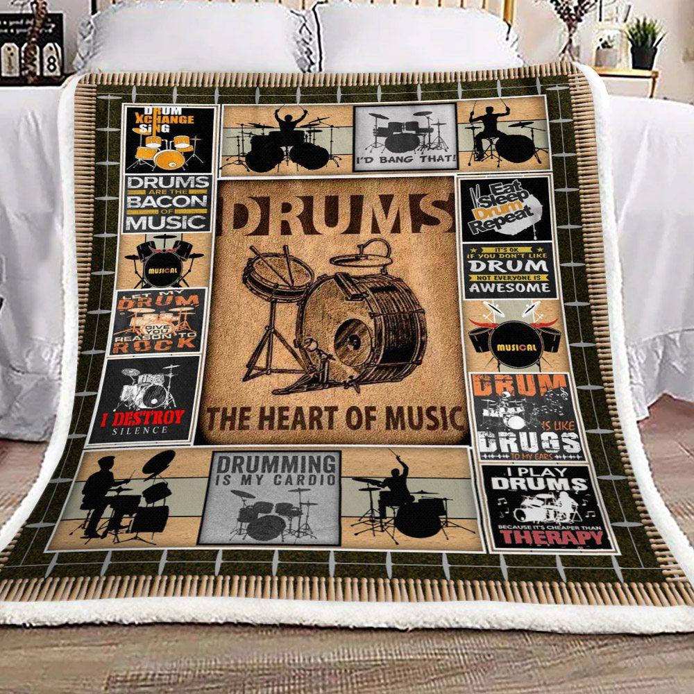 Drum CL17121481MDF Sherpa Fleece Blanket