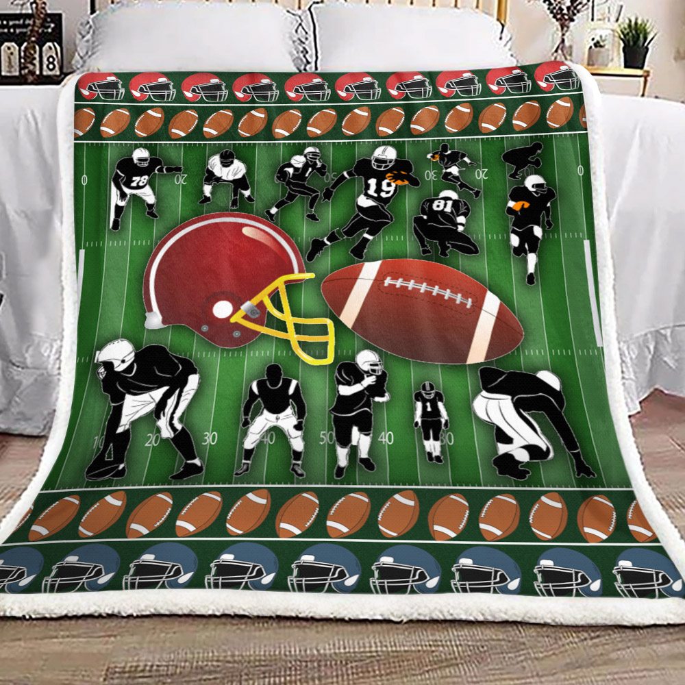 American Football CL17120010MDF Sherpa Fleece Blanket