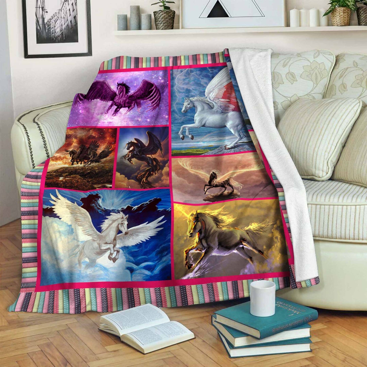 Pegasus CLA25120129F Sherpa Fleece Blanket