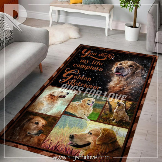 Life with My Golden Retriever CLA27120162R Rug