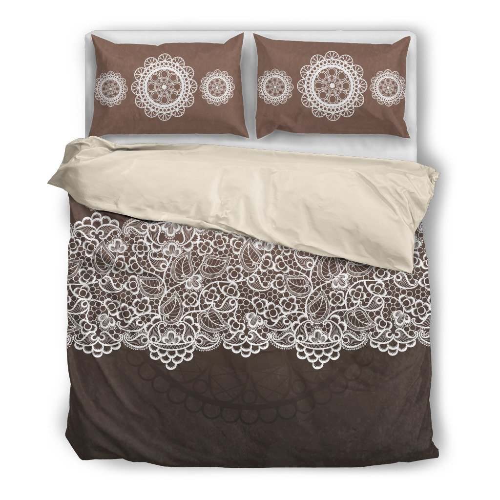 Brown Natural Lace CLA2812020B Bedding Sets