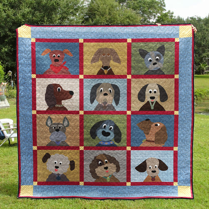 Dog HT140508 Quilt Blanket