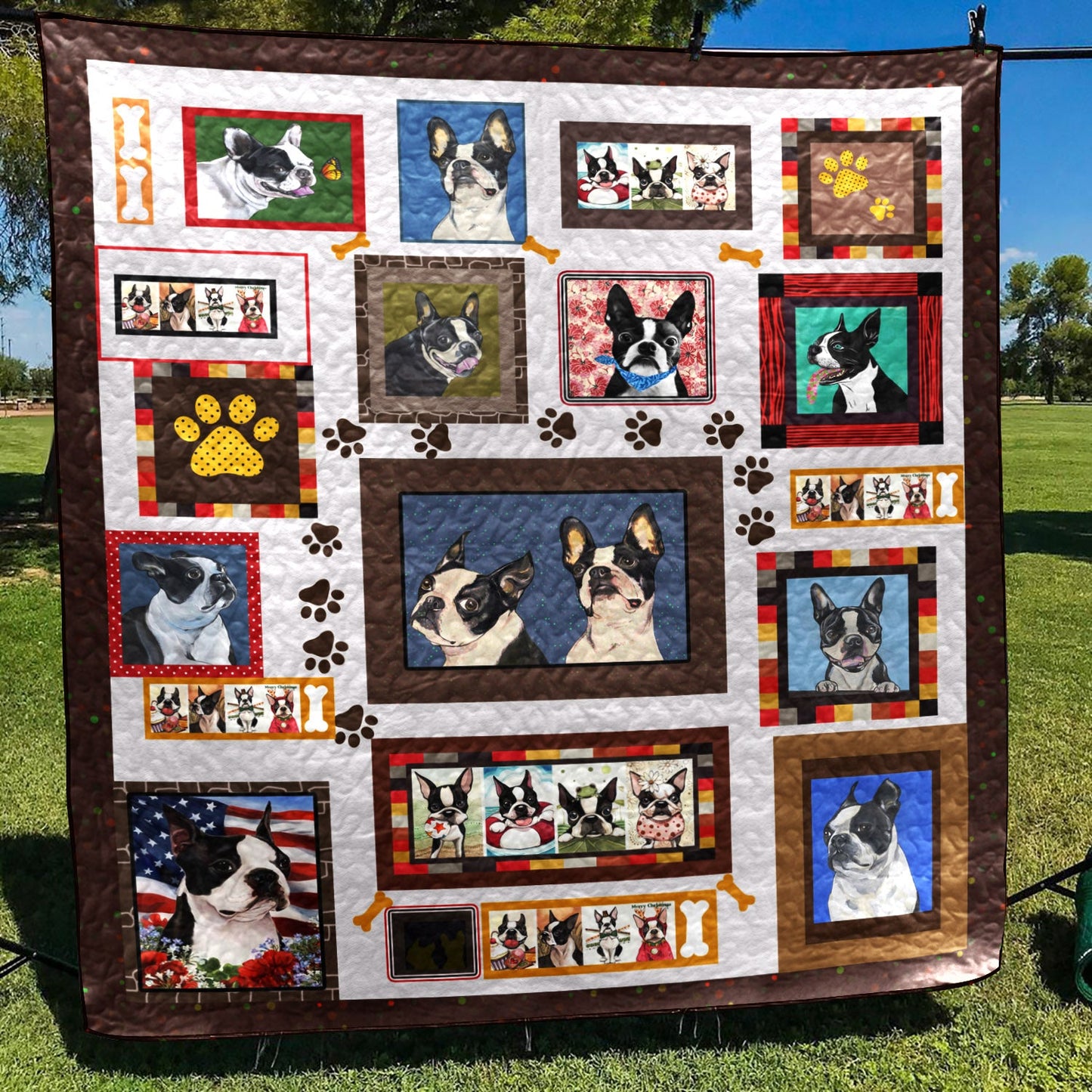 Lovely Boston Terrier PKTA240521 Quilt Blanket