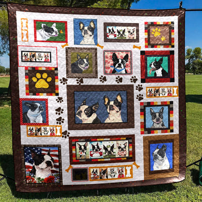 Lovely Boston Terrier PKTA240521 Quilt Blanket