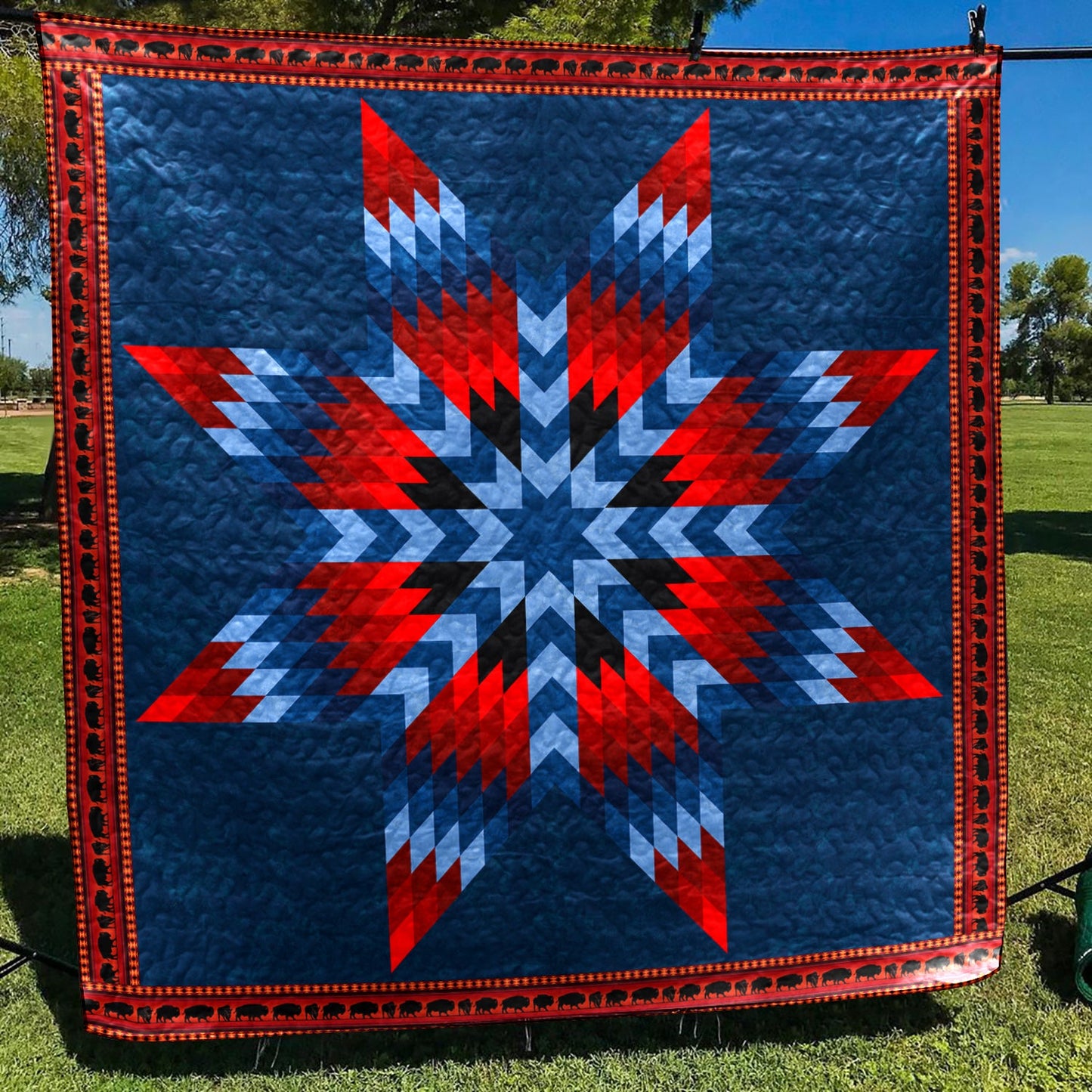 Native American Inspired Star Art Quilt HN270502M