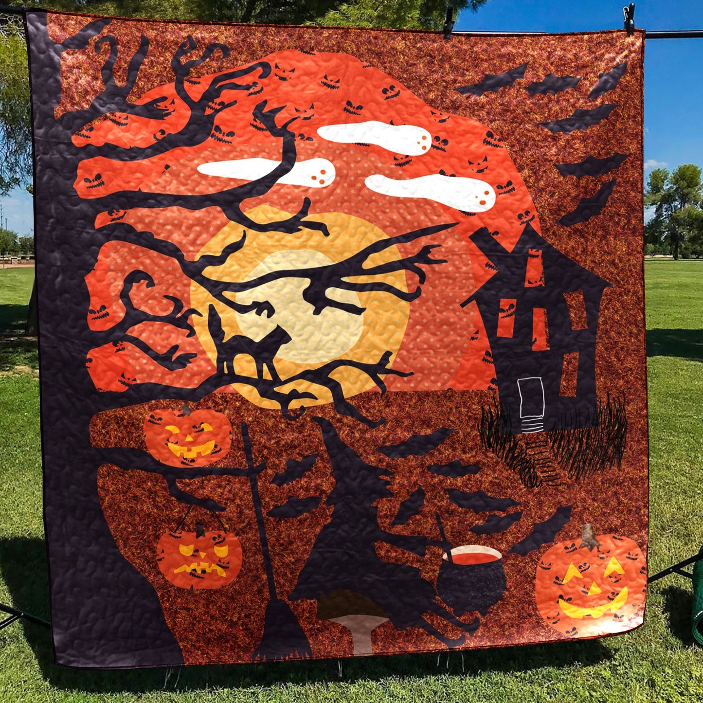 Halloween CLA1010306Q Quilt Blanket