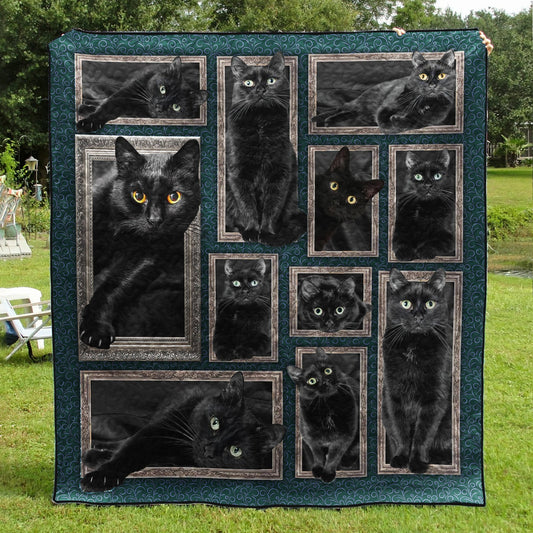 Black Cat Quilt Blanket TL13032301BL