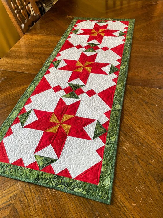 Christmas Star CLA140324039 Quilted Table Runner