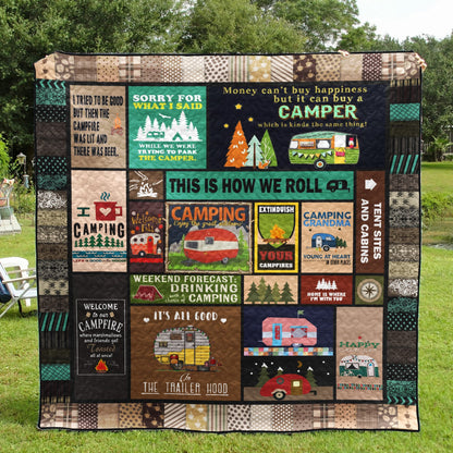 Camping Memories PKT200606 Quilt Blanket