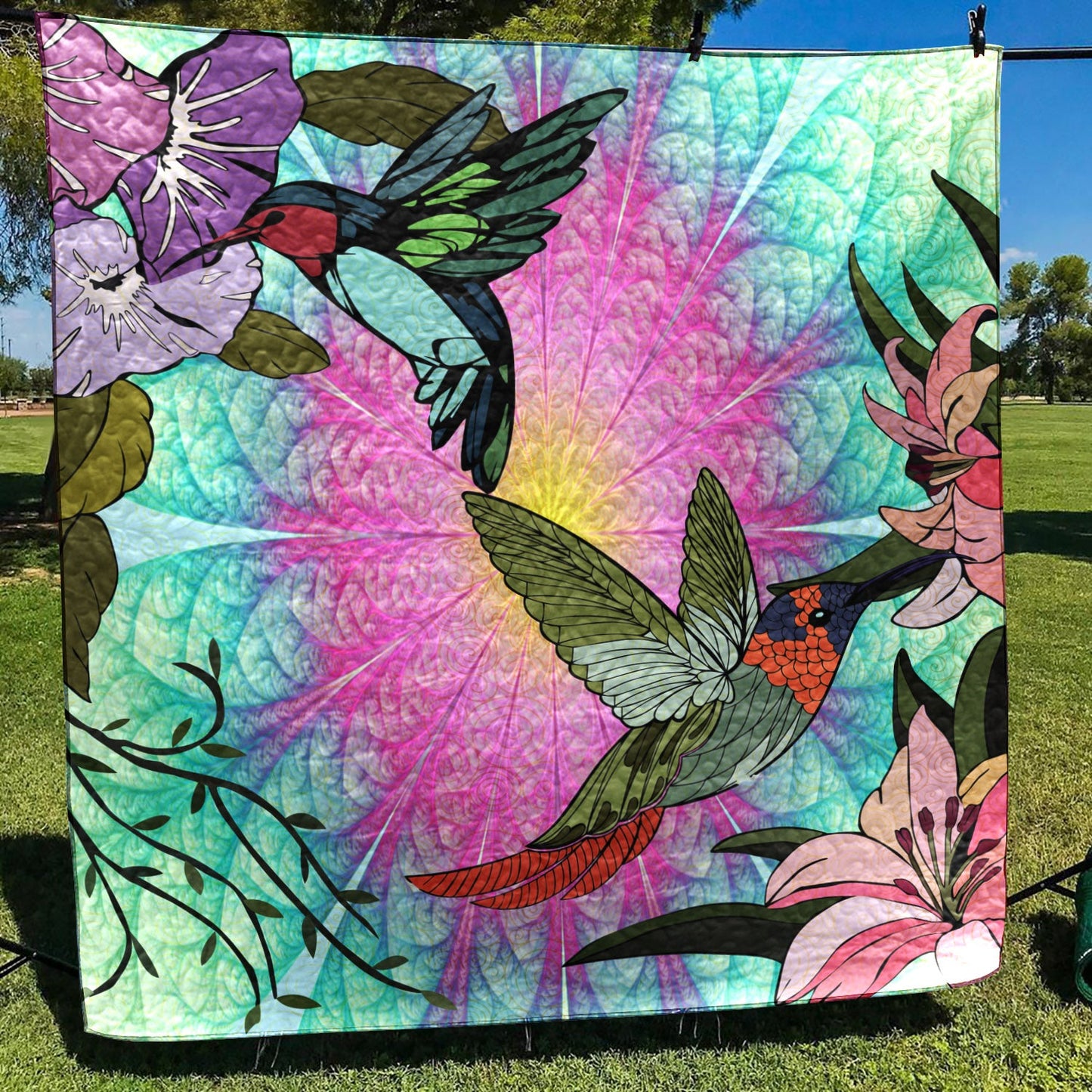 Hummingbird BT260614 Quilt Blanket